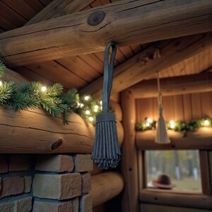 🦄 Portland Leather Pom Tassel in Storm!